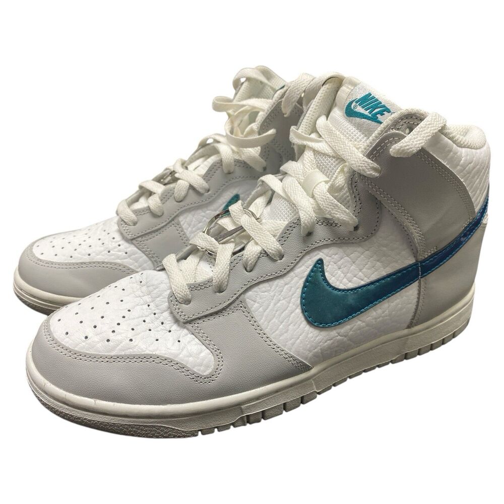 Nike Dunk High FLS Summit White/Grey-Teal Size 10 Womens DR7855-100